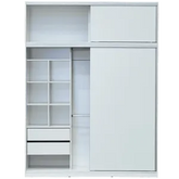 Placard Ropero Vestidor Puertas Corredizas con Baulera 180 x 235